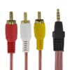CABLE 3.5MM A 3 RCA MACHO DESOX 3MTR