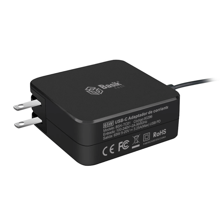 CARG. PARA PORTATIL TIPO C 65W PLUS – Jaltech SAS