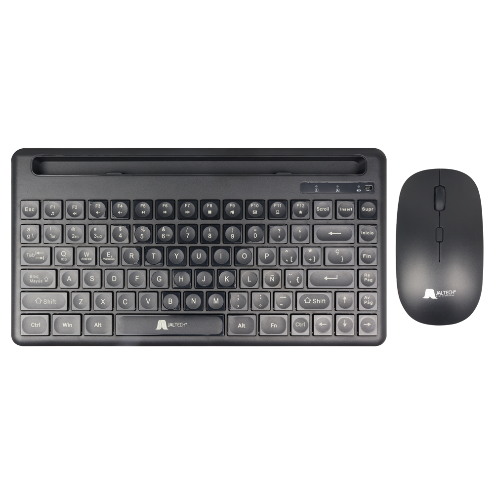 COMBO TECLADO Y MOUSE 2.4G BT RECARG. NEGRO – C500