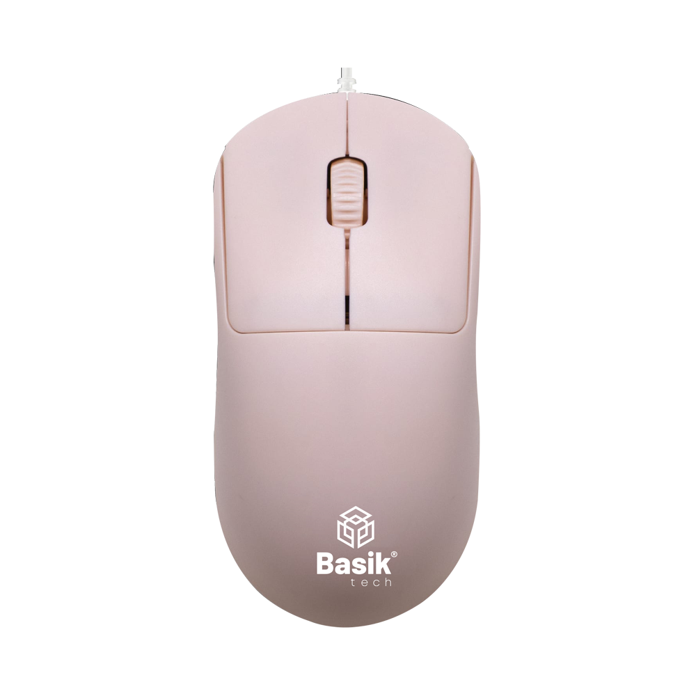 MOUSE USB BASIK TECH ROSADO