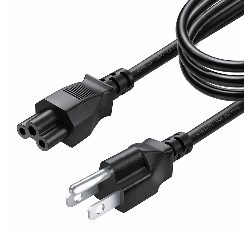 CABLE DE PODER TREBOL PLANO 100% COBRE – PC001