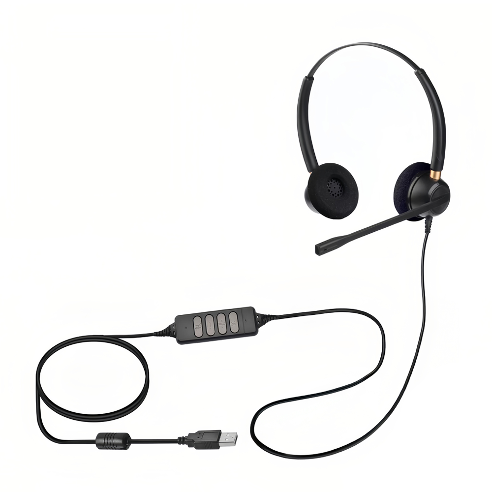 DIADEMA CALL CENTER USB CON CONTROL DE VOLUMEN JAL-CALL01